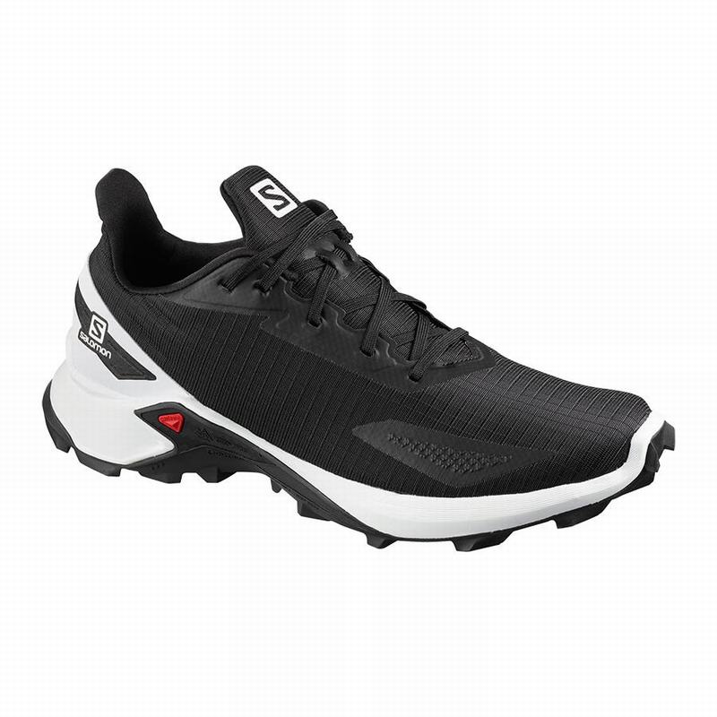 Salomon ALPHACROSS BLAST Zapatillas Trail Running Hombre - Negras / Blancas - Colombia (96317-JFOT)